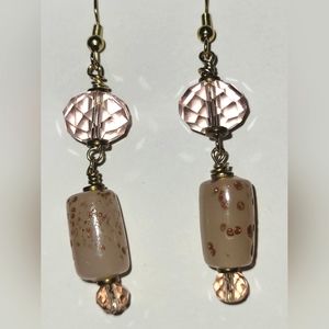 Sparkle Barrel Earrings Handmade